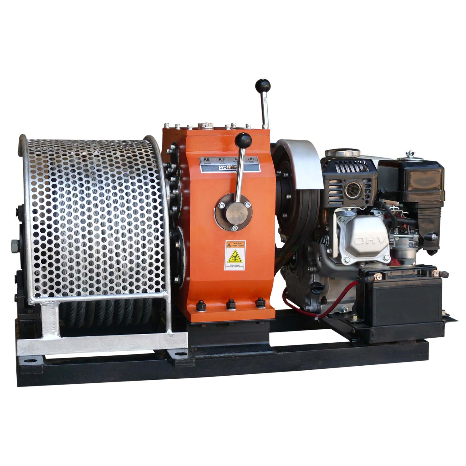 3 Ton Gas Power winch Honda GX200 6.5HP Electric Start Prowinch